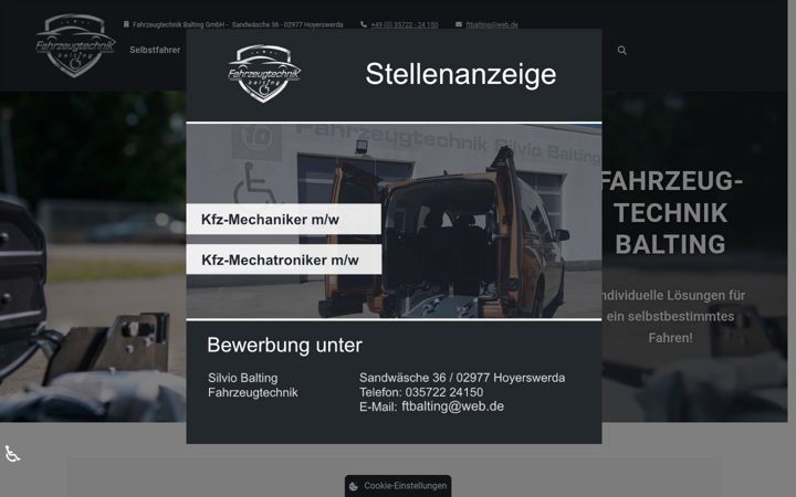 Screenshot of behindertenumbauten-sachsen.de