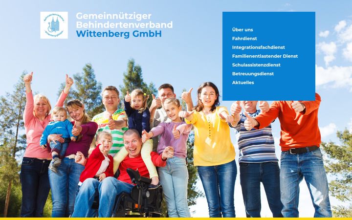 Screenshot of behindertenverband-wittenberg-ggmbh.de