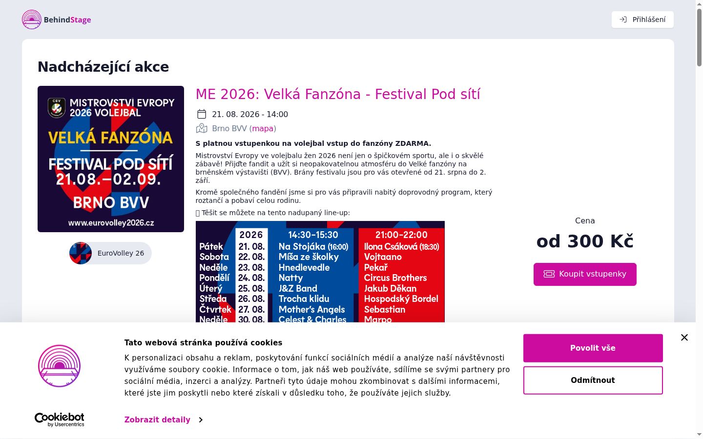 Screenshot tal-banner tal-kunsens muri qabel kwalunkwe interazzjoni