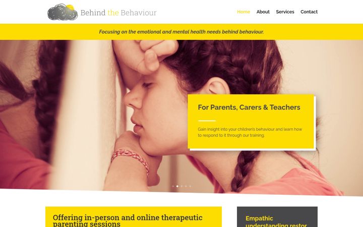 Screenshot of behindthebehaviour.co.uk