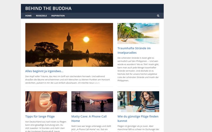 Екранна снимка на behindthebuddha.de