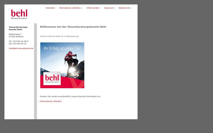 Screenshot of behl-steuerberater.de