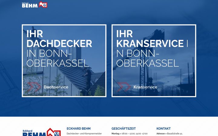 Screenshot of behm-dach.de