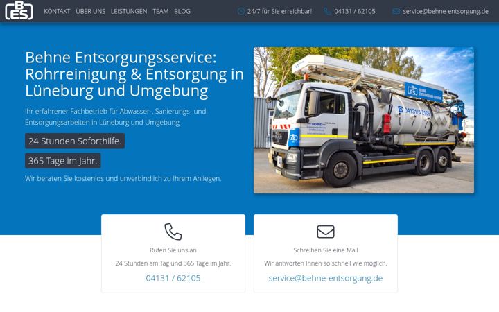 Screenshot of behne-entsorgung.de