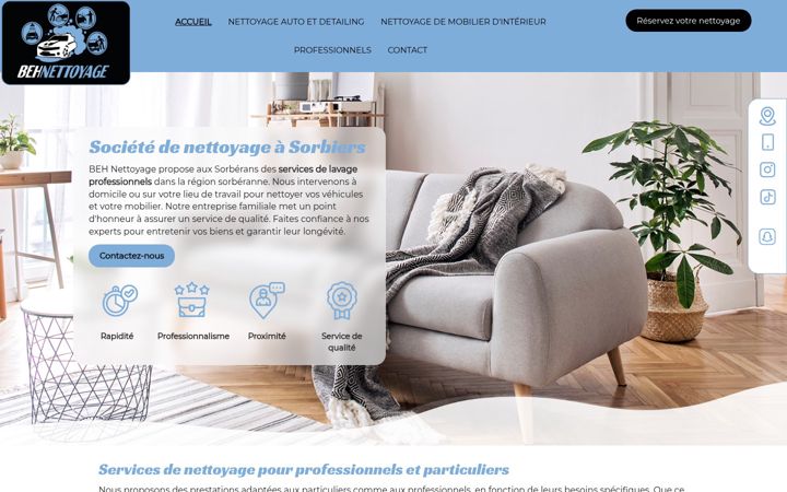 Screenshot of behnettoyage.fr