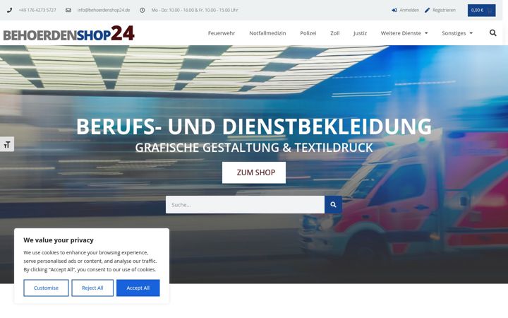 Screenshot of behoerdenshop24.de
