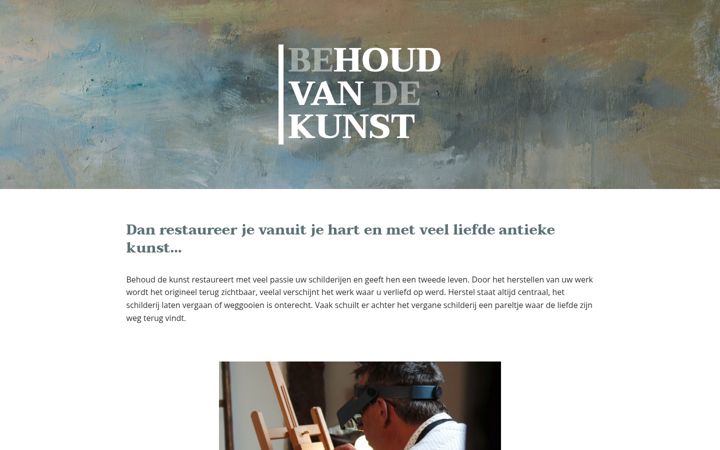 Screenshot of behouddekunst.be