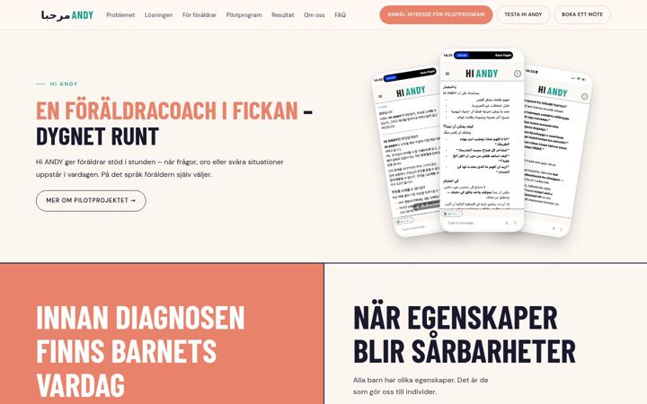 Screenshot of behovslabbet.se