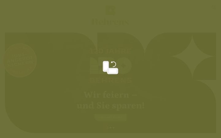 Screenshot of behrens-raumausstattung.de