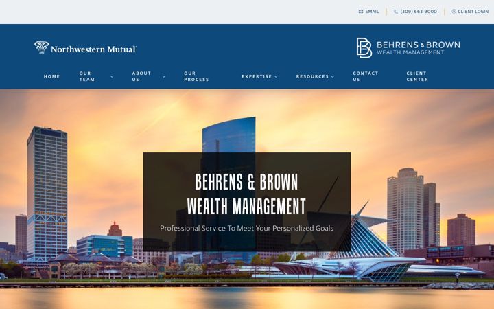 Screenshot of behrensbrown.nm.com