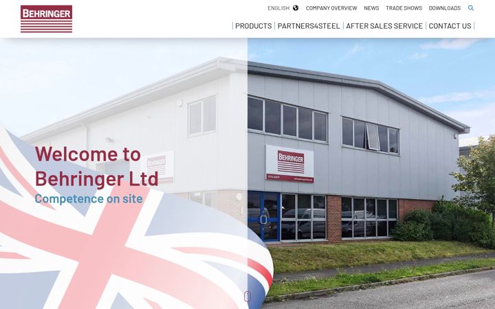 Screenshot of behringerltd.co.uk
