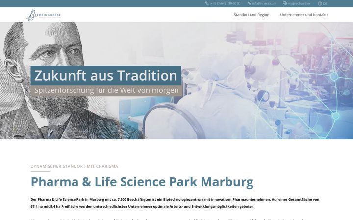 Screenshot of behringwerke.com