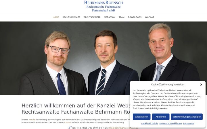Screenshot του behrmann-roensch.de