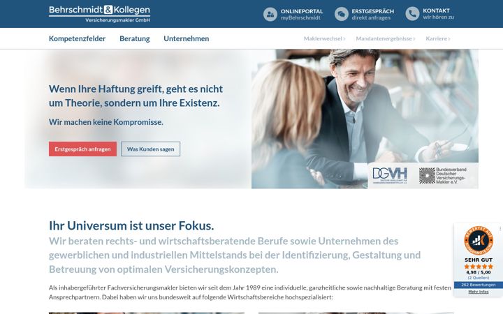 Screenshot του behrschmidtkollegen.de