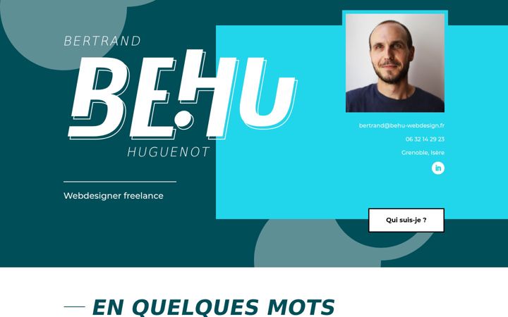 Screenshot of behu-webdesign.fr