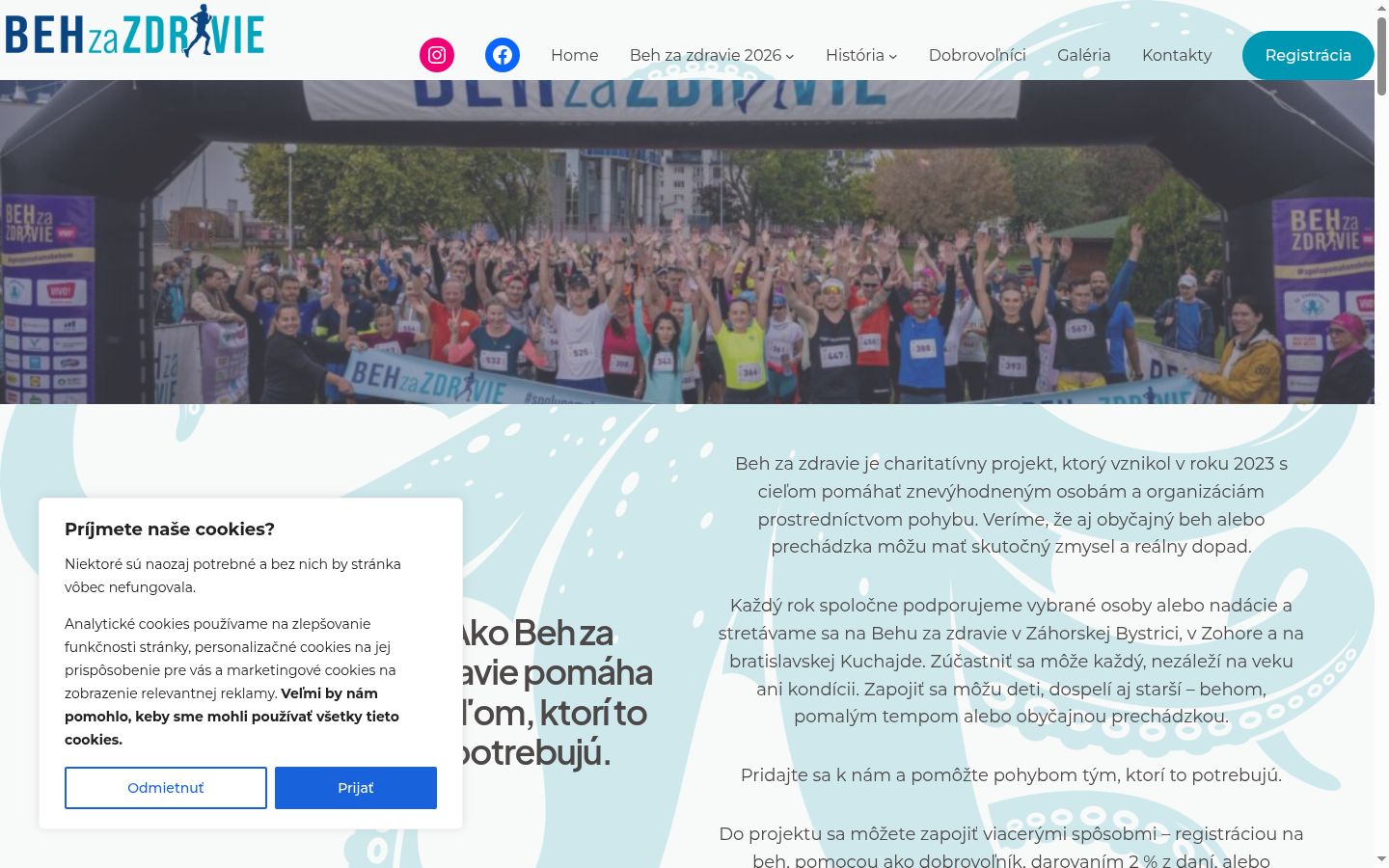 Screenshot des Einwilligungsbanners vor jeglicher Interaktion