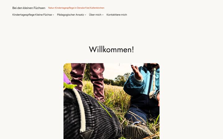 Screenshot of bei-den-kleinen-fuechsen.de