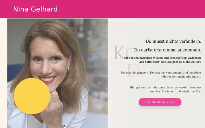 Screenshot of bei-mir-ankommen.com