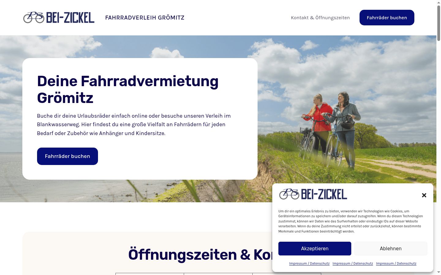 Screenshot van de toestemmingsbanner zoals getoond vóór enige interactie