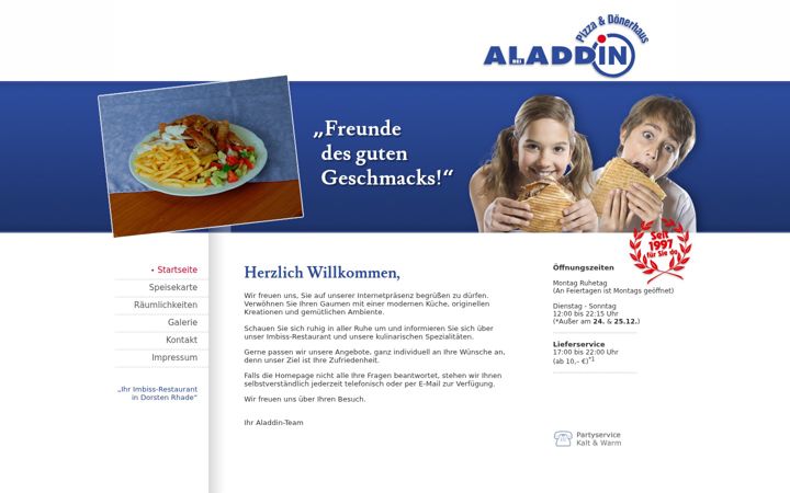 Screenshot of beialaddin.de