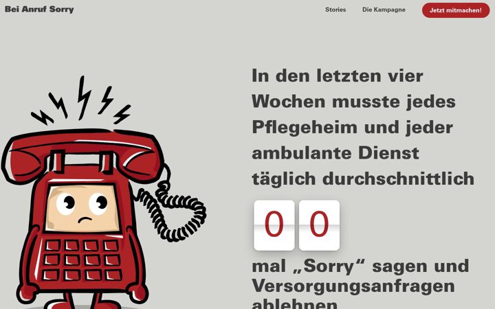 Screenshot of beianrufsorry.de