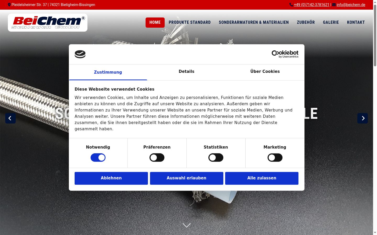 Snímka obrazovky banera súhlasu zobrazeného pred akoukoľvek interakciou