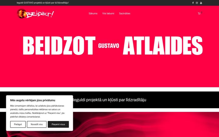 Screenshot of beidzot.lv