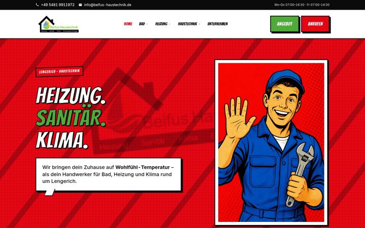 Екранна снимка на beifus-haustechnik.de