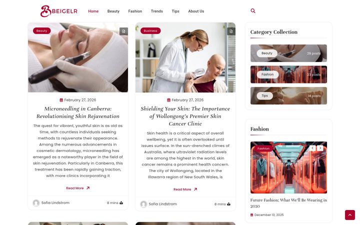 Screenshot of beigelr.com