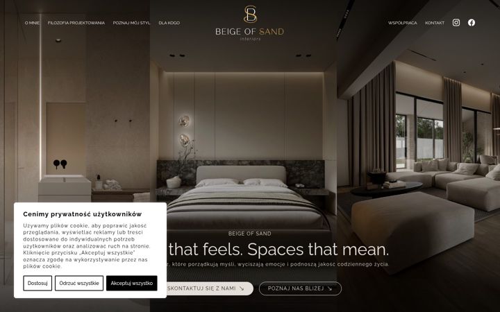 Screenshot of beigeofsand.com
