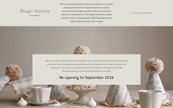 Screenshot of beigestories.co.uk