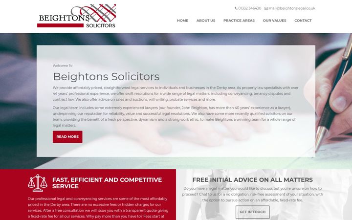Screenshot of beightonslegal.co.uk