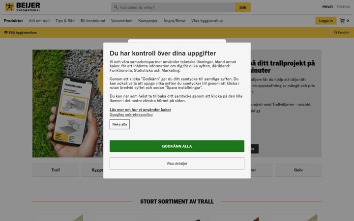 Screenshot of beijerbygg.se