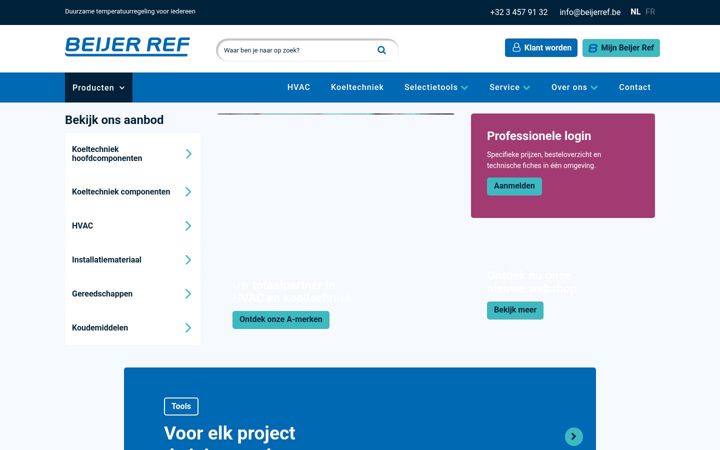 Screenshot of beijerref.be