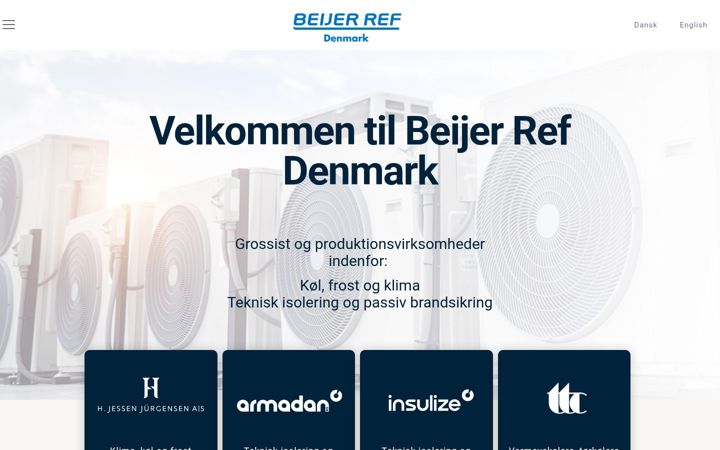 Screenshot of beijerref.dk