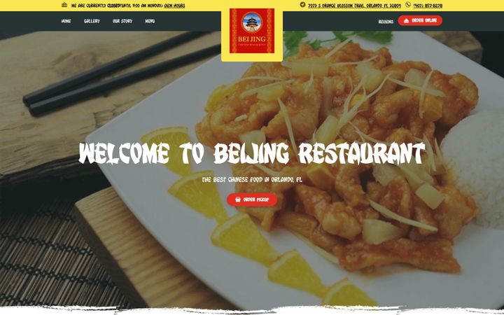 Screenshot of beijingrestaurantfl.com
