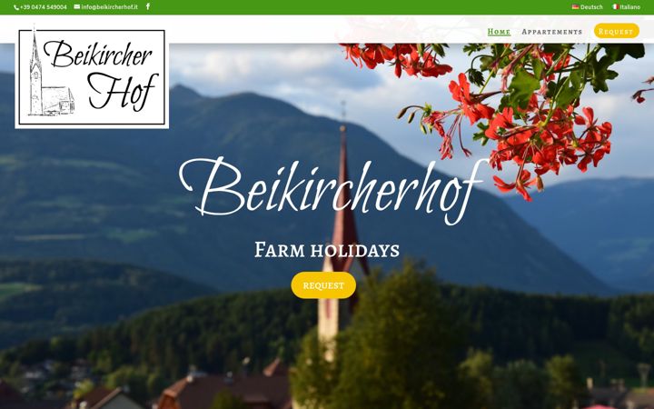 Screenshot of beikircherhof.it