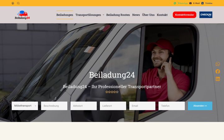 Screenshot ta' beiladung24.de