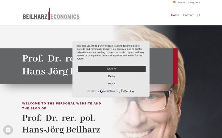 Captură de ecran a beilharz-economics.de