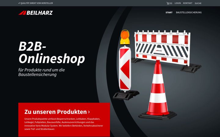 Screenshot of beilharz.shop