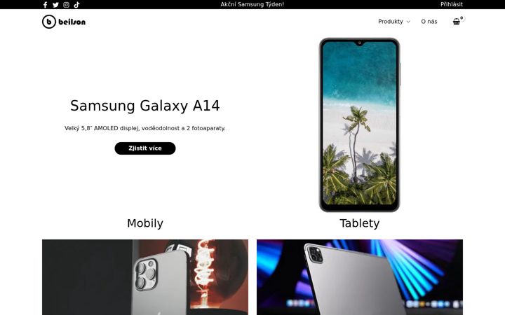 Screenshot ta' beilson.cz