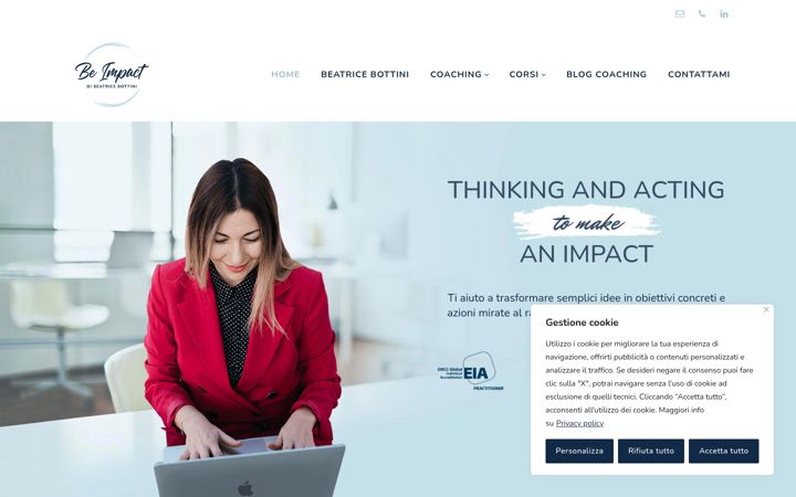 Screenshot of beimpact.it