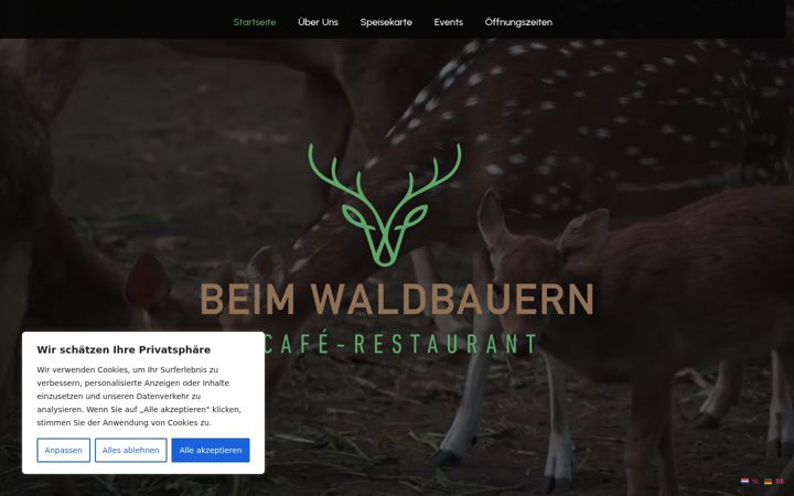 Screenshot of beimwaldbauern.de
