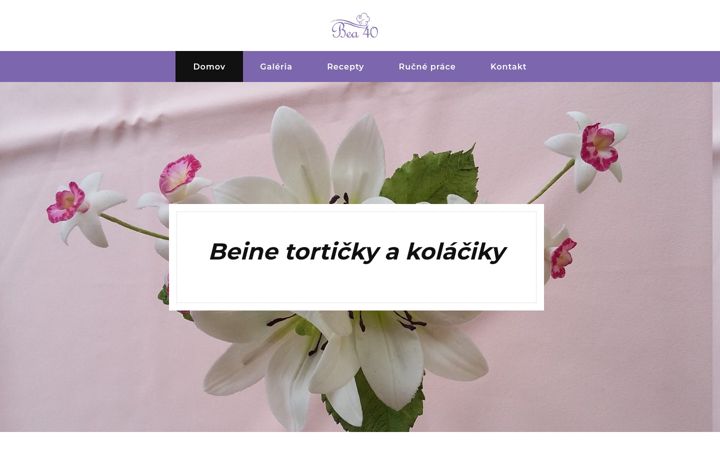 Screenshot of beinetorty.sk