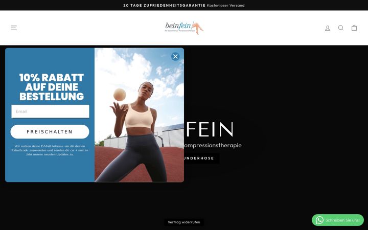 Screenshot of beinfein.de