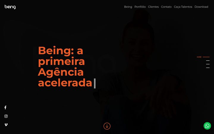 Screenshot of being.com.br
