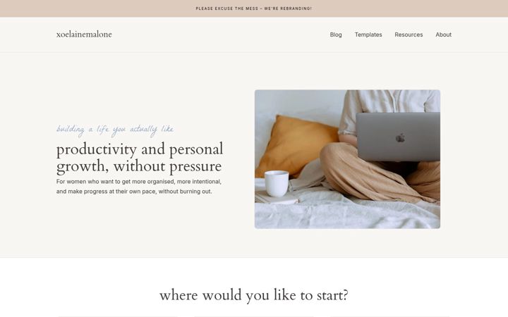 Screenshot of beinghercollective.com