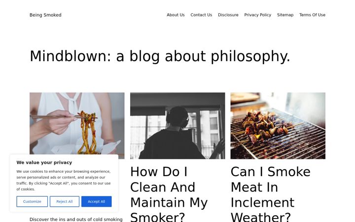 Screenshot of beingsmoked.com
