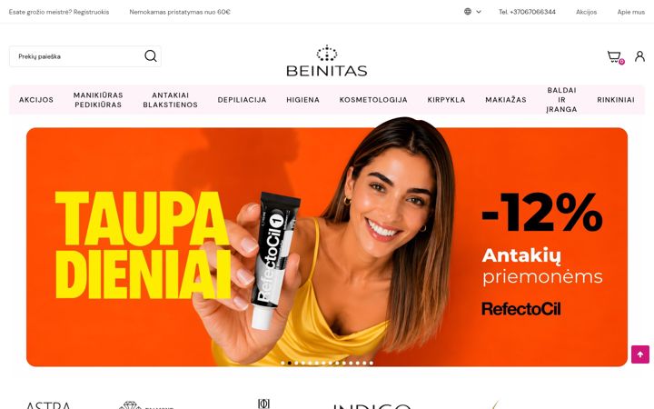 Screenshot of beinitas.lt