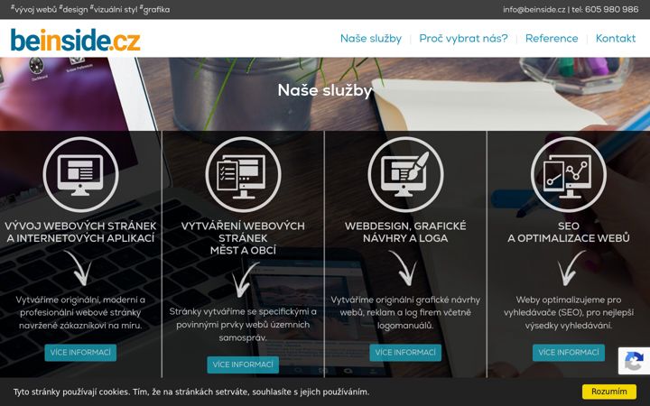 Screenshot of beinside.cz